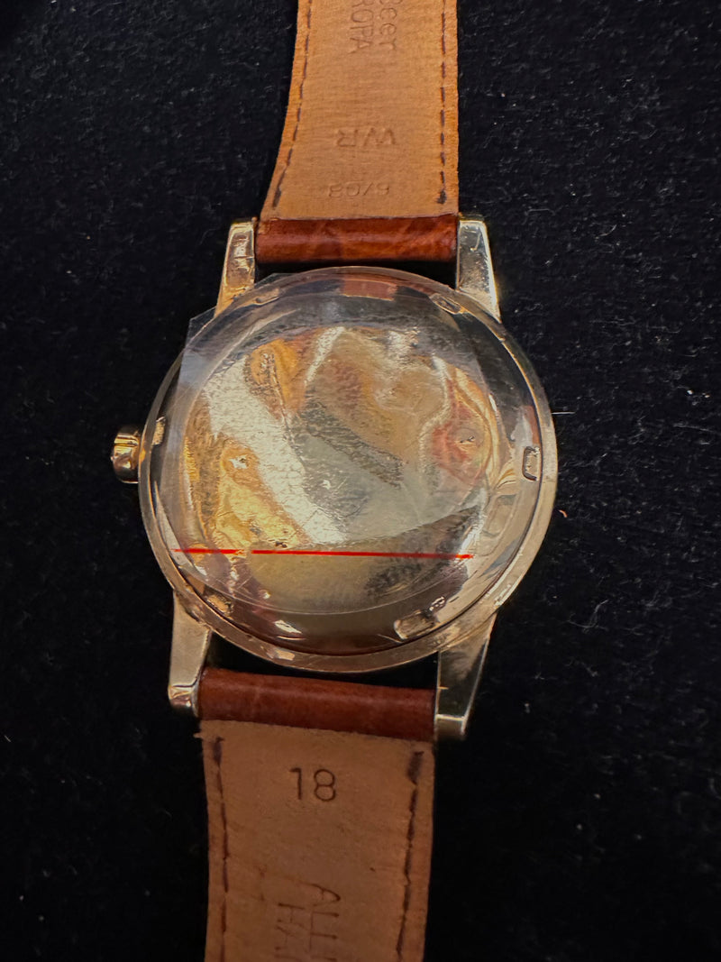 Omega Seamaster Vintage 1950s Solid Gold Tone Men's Wrist Watch - $7K APR w/ CoA APR57