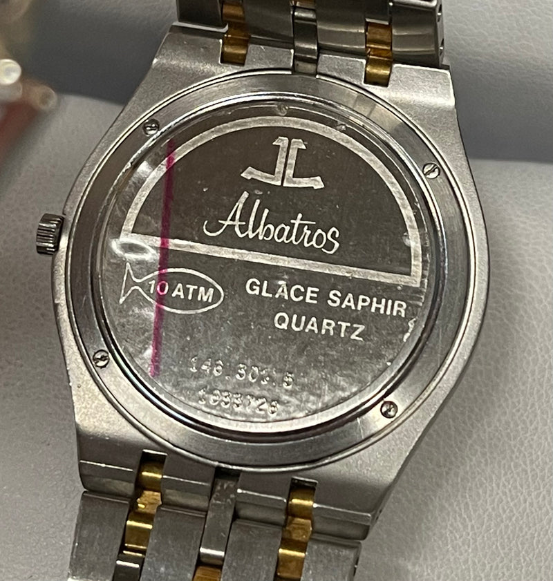 JAEGER LE-COULTRE Albatros Date Two-Tone 18K YG/SS Men's Watch - $20K APR w/ COA APR 57