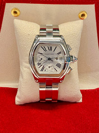 CARTIER Roadster 2618 Automatic Chronograph Wristwatch Stainless Steel - 20K Appraisal Value! APR 57