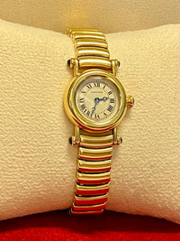 CARTIER Diabolo 18K YG Lim Ed Ref#1470 w/ 5 Sapphires Watch - $60K APR w/ COA!!! APR57
