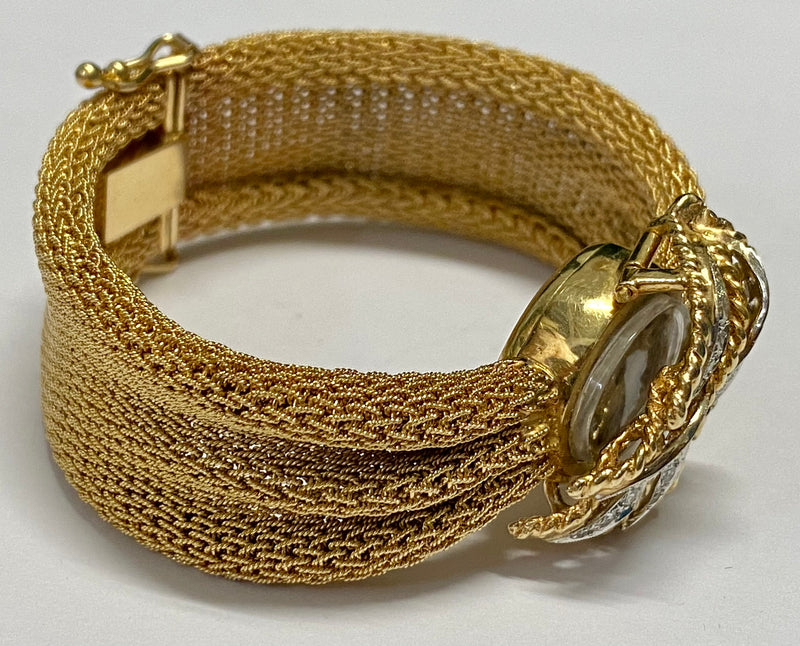 BAUME & MERCIER Vintage Unique Solid Gold w/ 24 Diamonds Watch- $20K APR w/ COA! APR57