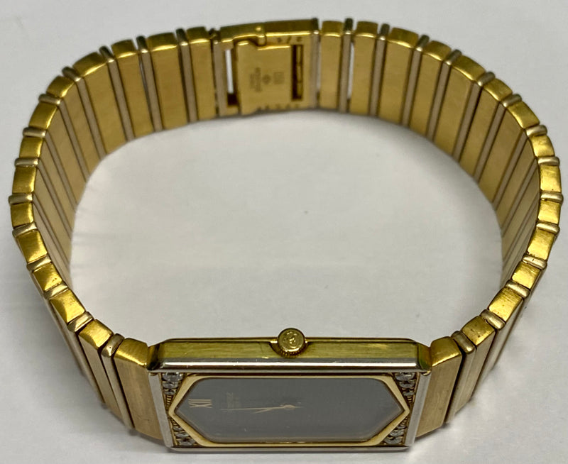 ROBERGÉ 18K Yellow Gold Wristwatch w/ Diamonds & Checkerboard Dial - $50K APR Value w/ CoA! APR 57