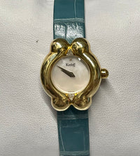 KORLOFF Stunning 18K Yellow Gold Ladies 2 Diamonds Wristwatch - $30K APR w/ COA! APR 57