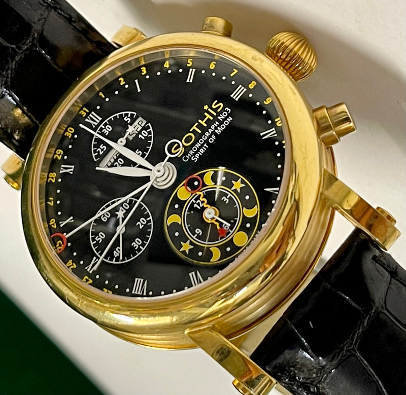 SOTHIS No. 3 Spirit Of The Moon 18K Yellow Gold Limited Edition #4/50 Chronograph - $50K Appraisal Value! ✓ APR57