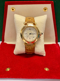 CARTIER 18K Gold Water Resistant 260ft Automatic Wristwatch - $45K APR w/ COA!!! APR57