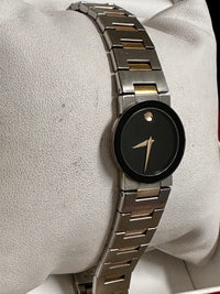 MOVADO Brand New Ladies SS Black Watch with Sapphire Crystal - $2K APR w/ COA!! APR57