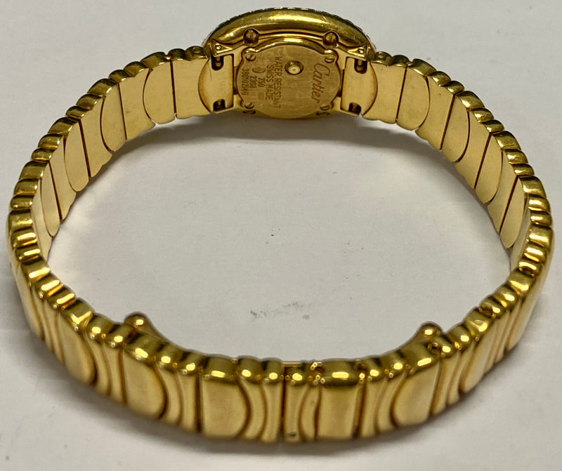 CARTIER Baignoire Ladies 18K Yellow Gold Wristwatch w/ 80 Factory Diamonds! - $80K Appraisal Value! ✓ APR57