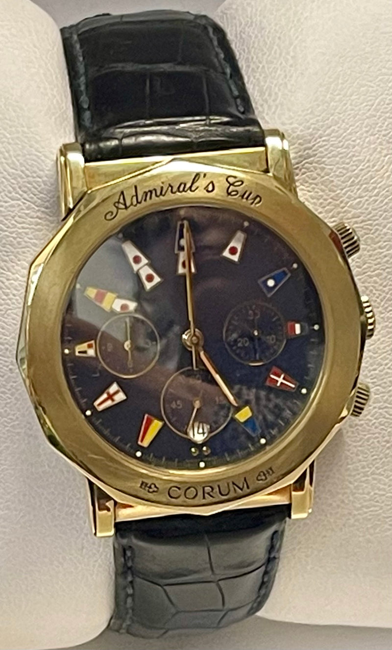 CORUM Admiral's Cup Chronograph 18K Yellow Gold Circa 1990's - $70K APR w/ COA! APR 57