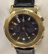 CORUM Admiral's Cup Chronograph 18K Yellow Gold Circa 1990's - $70K APR w/ COA! APR 57