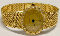 CARTIER Extremely Rare 18K Yellow Gold Wristwatch w/ 22 Diamond Bezel - $30K Appraisal Value! ✓ APR 57
