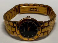 GUCCI Beautiful Gold Tone w/ Black Dial & 12 Factory Dial Watch - $4K APR w/COA! APR57