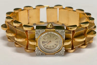 OMEGA Vintage 18K YG w/ Diamonds Art Deco Style Ladies Watch - $30K APR w/ COA!! APR57