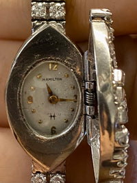 HAMILTON Vintage 1930's Platinum w/ Diamonds Beautiful Watch - $20K APR w/ COA!! APR57