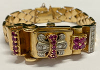 PHILLIPE Vintage 1930's 18K RG w/ Rubies and Diamonds Watch - $35K APR w/ COA!!! APR57
