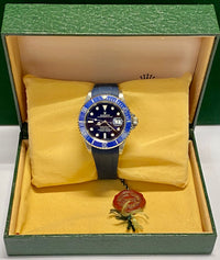 ROLEX Submariner Oyster Perpetual Watch w/ Blue Bezel & Dial - $50K APR Value w/ CoA! APR 57