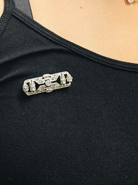 Vintage Victorian Designer Style WG Brooch/Pin W/ 33 Diamonds - $20K APR w/ CoA! APR 57