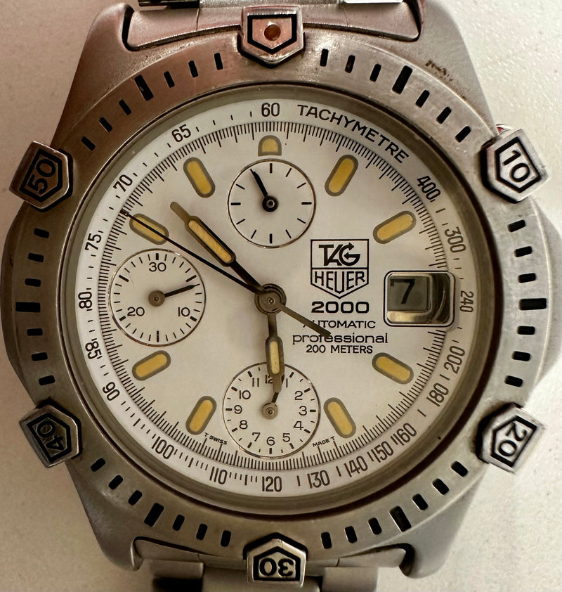 Vintage Tag Heuer Diving Bezel Stainless Steel Automatic Watch - $10K APR w/COA! APR57