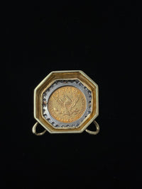 18K YG Pendant with Rare 1886 S US Gold Coin & 4.2ct Diamonds - $16K APR w/ COA! APR57