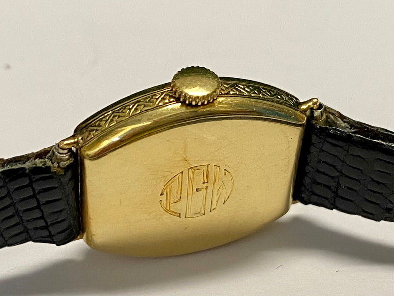 TIFFANY & CO Vintage 1920's 18K YG w/ Gold Tone Dial Mech Watch- $20K APR w/COA! APR57
