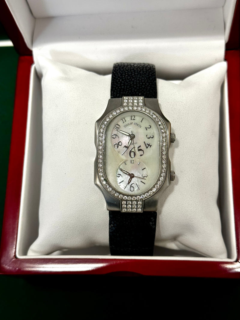 Men's Large Philip Stein Dual-Time Quartz Movement Wristwatch - $4K APR w/ COA! APR57