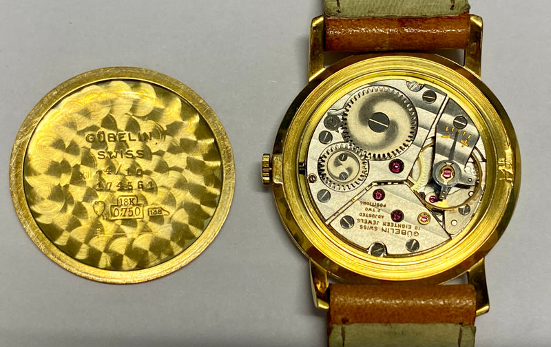 GUBELIN Unique Vintage 1950's 18K YG Mechanical Men's Watch - $20K APR w/ COA!!! APR57