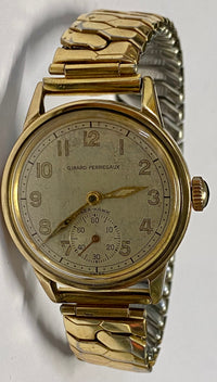 GIRARD PERREGAUX Unique Vintage 1940's w/Sub Second Dial Watch - $7K APR w/ COA! APR57