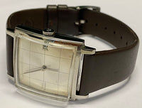 GIRARD PERREGAUX Art Deco Style SS w/ Square Case Men's Watch - $8K APR w/ COA!! APR57