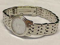 OMEGA Beautiful Ladies SS Polish-Style w/ White Enamel Dial Watch- $7K APR w/COA! APR57