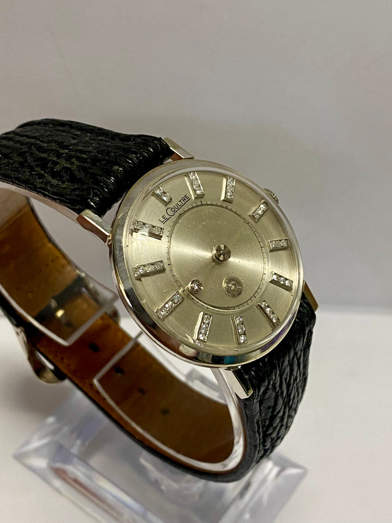 JAEGER LECOULTRE Mystery 14K White Gold Rare Vintage 1960's Watch w/ 37 Diamonds! - $20K APR Value w/ CoA! ✓ APR 57