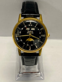 ZODIAC Automatic Watch YGT Black Dial Triple Calendar MoonPhase - $20K APR w COA APR57