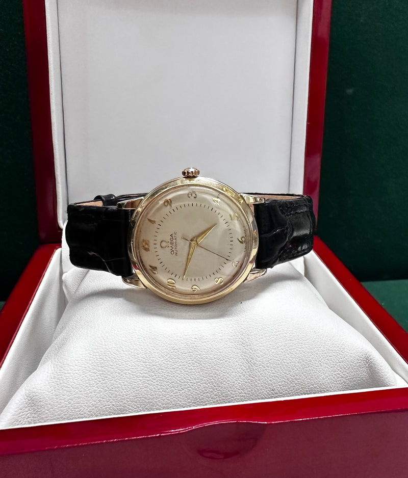 Omega 14K Gold Filled Vintage 1950s Unisex Automatic Wristwatch $10K APR w/ COA! APR57