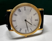 PATEK PHILIPPE Calatrava Vintage 1990's Ultra Thin 18K Yellow Gold Dress Watch - $50K Appraisal Value! ✓ APR 57