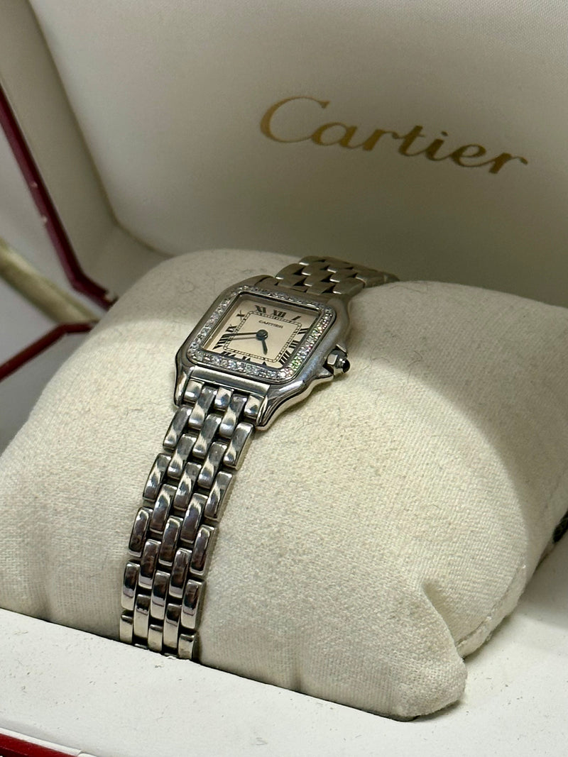 Cartier Swiss Made 1320 Quartz Panthere Steel Wristwhatch   - $25K APR w/ COA!!! APR57