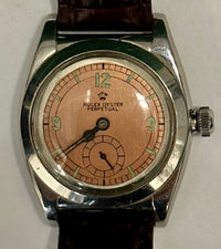 ROLEX OYSTER PERPETUAL Vintage circa 1937 Wristwatch w/ Bubbleback Case - $20K APR Value w/ CoA! APR 57