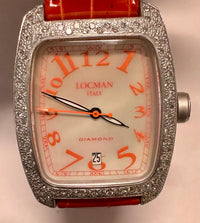 LOCMAN Aluminum Whit 130 Diamonds Quartz Mother Of Pearl Dial - $7K APR w/ COA!! APR57
