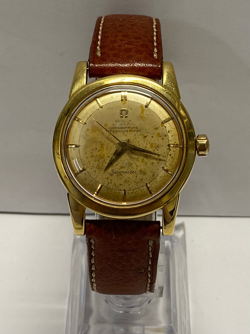OMEGA Vintage Seamaster 18K YG Collector's Edition Men's Watch - $20K APR w COA! APR 57