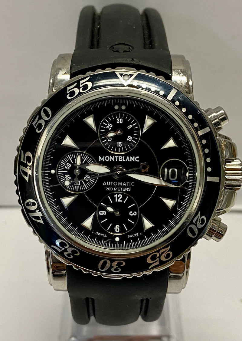 MONTBLANC SPORT Chronograph Stainless Steel Diving Watch - $8K APR Value w/ CoA! APR 57