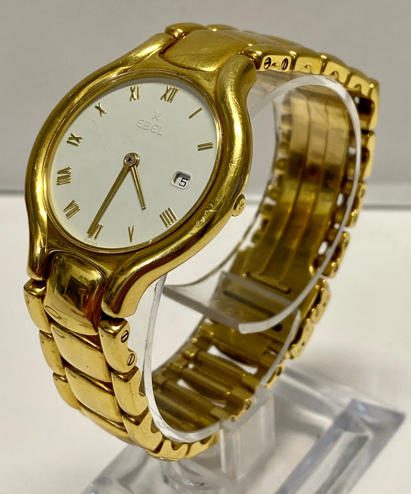 EBEL Beluga 18K Gold Watch w/ Porcelain-Style Dial - $35K APR Value w/ CoA! APR 57