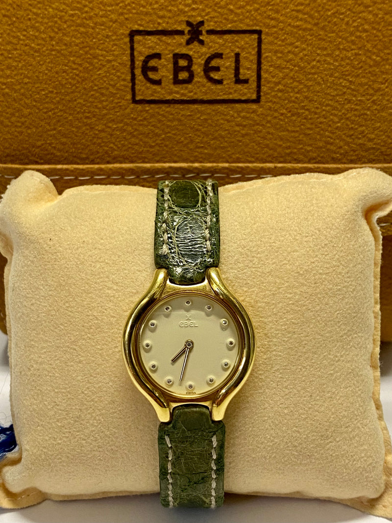 EBEL Beluga 18K YG w/Beautiful Diamonds & Off White Dial Watch- $30K APR w/ COA! APR57
