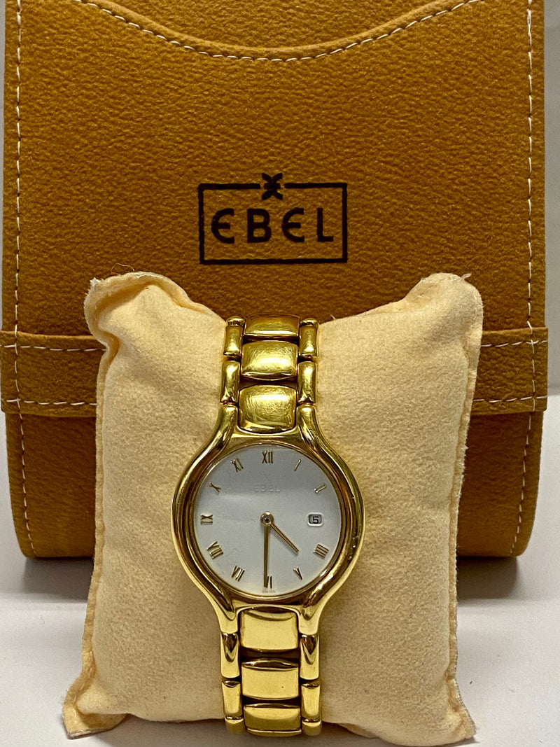 EBEL Beluga 18K Gold Watch w/ Porcelain-Style Dial - $30K APR Value w/ CoA! APR 57