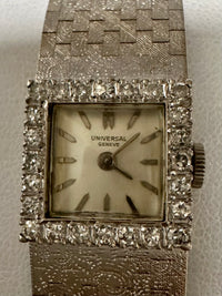 UNIVERSAL GENEVE 22 Diamonds Vintage 1940s Mechanical Wristwatch-$35K APR w/ COA APR57
