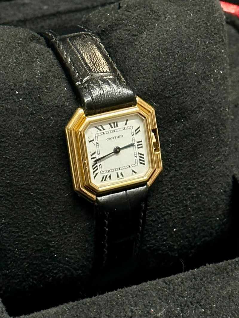 CARTIER Vintage 18K Yellow Gold Mechanical Unisex Wristwatch - $60K APR w/ COA!! APR57