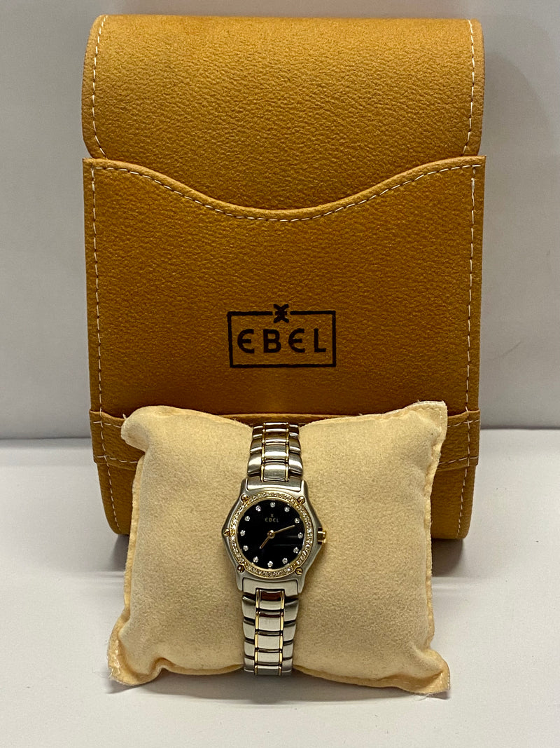 EBEL SS/18K YG w/ approx. 50 Diamond Bezel Unique Ladies Watch - $15K APR w/ COA APR57