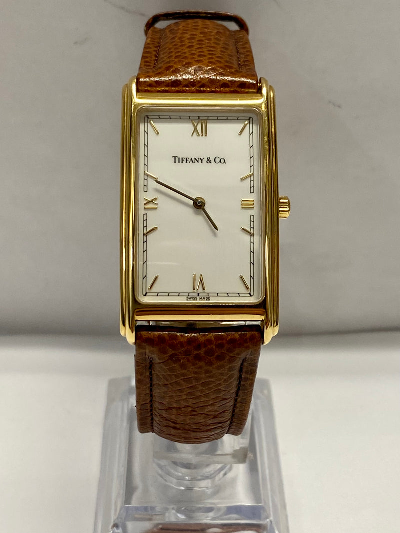 TIFFANY & CO. Tank in Solid 18K Yellow Gold Rare Unisex Watch - $12K Appraisal Value! ✓ APR 57