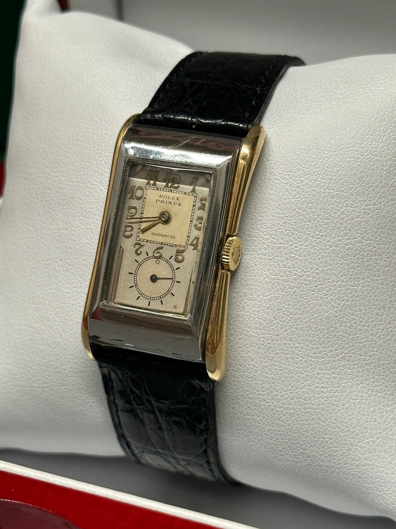 ROLEX Prince Doctor's Watch, SS & Rose Gold, Vintage 1920's  - $30k APR w/ COA!! APR57