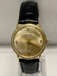 TIFFANY & CO. Vintage 1940s Gyromatic Yellow Gold Wristwatch - $12K VALUE APR 57