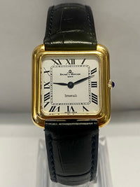BAUME & MERCIER for TIFFANY & CO. Vintage 1950's 18K YG Tank Watch - $20K Appraisal Value! ✓ APR57