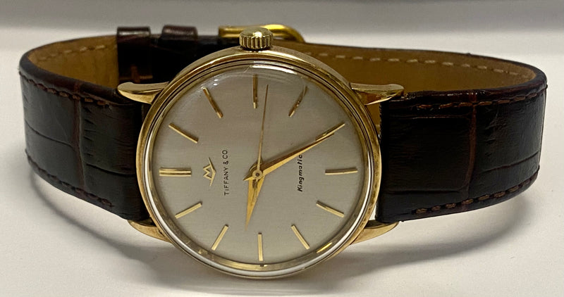 Movado for Tiffany & Co. 1950s Automatic Kingmatic 14KG Watch $14K Value w/ CoA APR 57