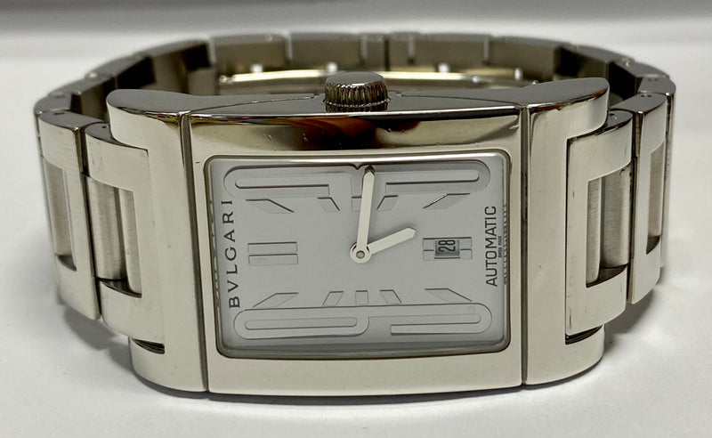 BVLGARI BULGARI Rettangolo Automatic Stainless Steel Ladies Watch - $8K Appraisal Value! ✓ APR57