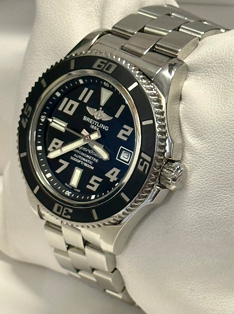 BREITLING Superocean Automatic Stainless Steel Men's Wristwatch-$10K APR w/ COA! APR57